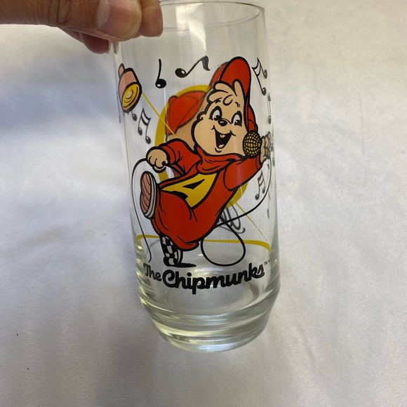 Vintage 1985 The Chipmunks Collectors Drinking Glass Set Of 3 ALVIN,SIMON,THEODO - Picture 11 of 16